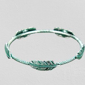 Boho Feather Bangle Bracelet  14988  NWT Boutique
